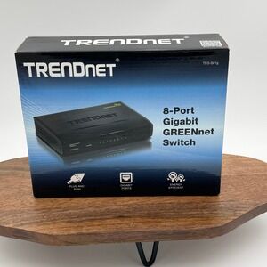 TRENDnet 8-Port Gigabit GREENnet Switch TEG-S81g Black Ethernet Hub Hubs
